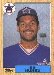 1987 Topps Baseball Cards      427     Edwin Nunez